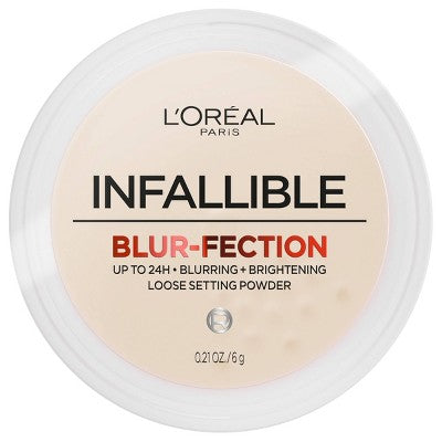 L'Oreal Paris Infallible Blur-fection Longwear Loose Setting Powder Translucent Light 0.21oz - Imperfect Container