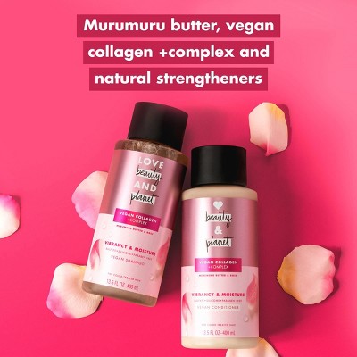 Love Beauty and Planet Murumuru Butter & Rose Shampoo For Color Treated Hair 13.5 fl oz - New