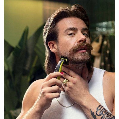 Philips Norelco OneBlade 360 Face Rechargeable Men's Electric Shaver and Trimmer QP2724/70 - Imperfect Box