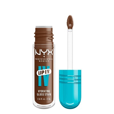 NYX Professional Makeup Lip IV Hydrating Lip Gloss Stain Splash N Spice 0.16 fl oz - Imperfect Container