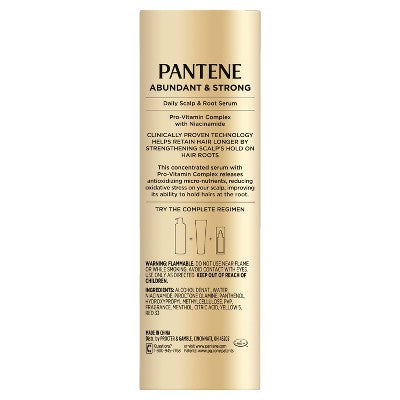 Pantene Abundant & Strong Treatment Serum 2 fl oz - Missing Box