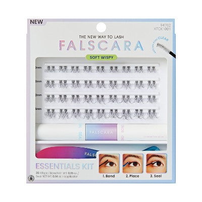 KISS Products Falscara Clear Band Lash Extension Kit 36ct - Imperfect Box