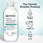 Garnier Salicylic Acid Purifying Makeup Remover Micellar Water and Facial Cleanser 23.7 fl oz - Imperfect Container
