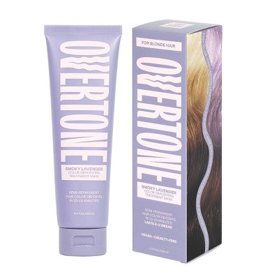 Overtone Smoky Lavender Hair Mask Semi-Permanent Hair Dye & Color Conditioner - New