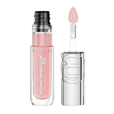 L'Oreal Paris Plump Ambition Hyaluron pH Lip Oil Plumping Lip Gloss 20 pH 0.16 fl oz - Imperfect Container