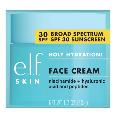 e.l.f. Holy Hydration! Broad Spectrum Sunscreen Face Cream SPF 30 1.76oz - Imperfect Box
