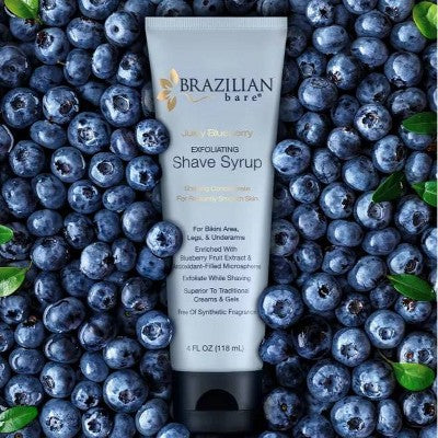 Brazilian Bare Blueberry Exfoliating Shave Syrup 4oz - New