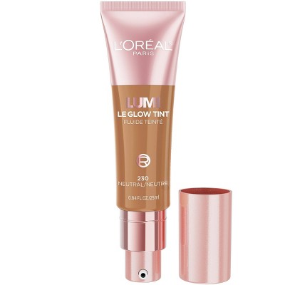 L'Oreal Paris Lumi Le Glow Tint Liquid Skin Tint 230 Neutral 0.84 fl oz - Imperfect Container