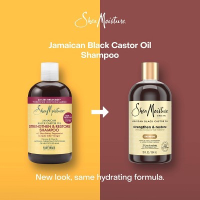 SheaMoisture Jamaican Black Castor Oil Strengthen & Restore Shampoo 13 fl oz - Imperfect Container