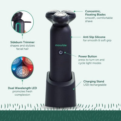 Mowbie Men's Light Treatment Rotary Shaver - New
