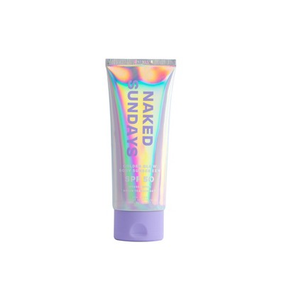 Naked Sundays Golden Glow Body Sunscreen SPF50+ 100ml - Imperfect Box