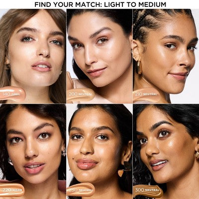 L'Oreal Paris Lumi Le Glow Tint Liquid Skin Tint 220 Warm 0.84 fl oz - Imperfect Container