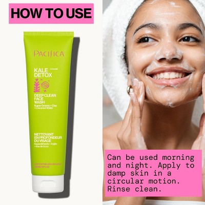 Pacifica Kale Detox Deep Cleansing Face Wash Scented 5 fl oz - Imperfect Container