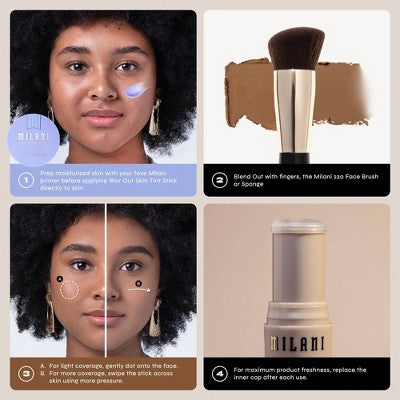 Milani Conceal + Perfect Blur Out Skin Tint 003 Light Neutral 0.28oz - New