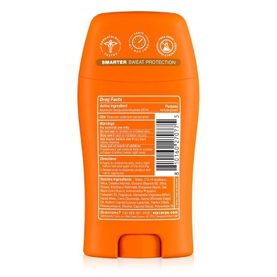 Carpe Women's 100HR Sweat & Odor Control Antiperspirant Deodorant Coconut Vanilla 1.76oz - Imperfect Container
