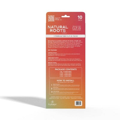 Curlkalon Kinky Curly 10 inch Clip-In Natural Black Hair Extension 9ct - Imperfect Box
