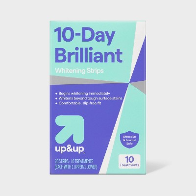 10-Day Brilliant White Whitening Strips up&up - Imperfect Box