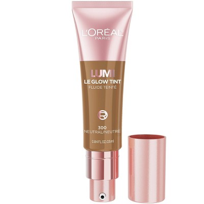 L'Oreal Paris Lumi Le Glow Tint Liquid Skin Tint 300 Neutral 0.84 fl oz - Imperfect Container
