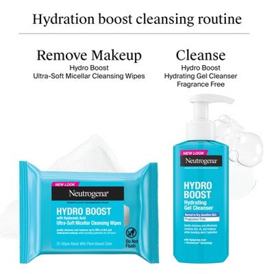 Neutrogena Hydro Boost Hydrating Facial Cleanser and Makeup Remover 7.8 fl oz - Imperfect Container