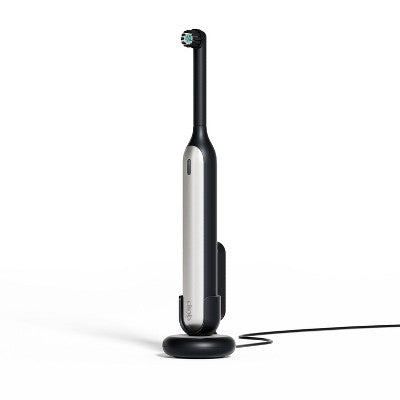 quip Rev Oscillating Rechargeable Electric Toothbrush Black/Silver - Imperfect Box