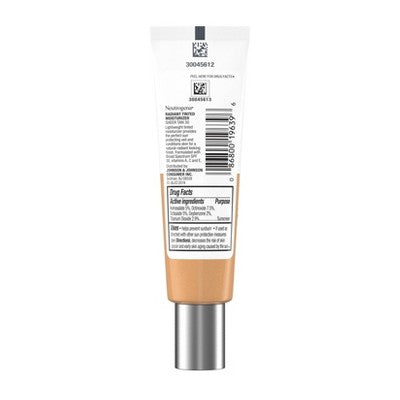 Neutrogena Healthy Skin Radiant Tinted Moisturizer SPF 30 Sheer Tan 30 1.1 fl oz - Imperfect Container