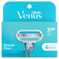 Venus Smooth Women's Razor Blade Refills 4ct - Imperfect Container