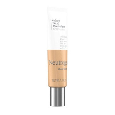 Neutrogena Healthy Skin Radiant Tinted Facial Lightweight Moisturizer Sheer Ivory 10 1.1 fl oz - Imperfect Container