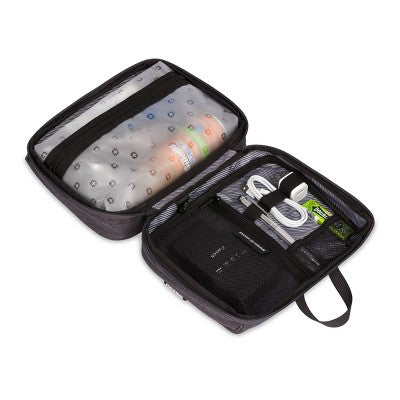 SWISSGEAR Toiletry Tech Kit Dark Gray Heather - New