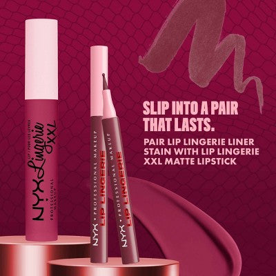NYX Professional Makeup Lip Lingerie Lip Liner Stain 11 Hot & Heavy 0.03 fl oz - Imperfect Box