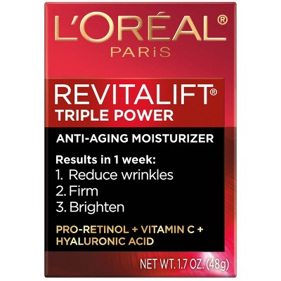 L'Oreal Paris Revitalift Triple Power Deep-Acting Face Moisturizer 1.7oz - Missing Box
