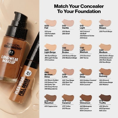 Revlon ColorStay Makeup for Normal/Dry Skin SPF 20 135 Vanilla 1 fl oz - Imperfect Container