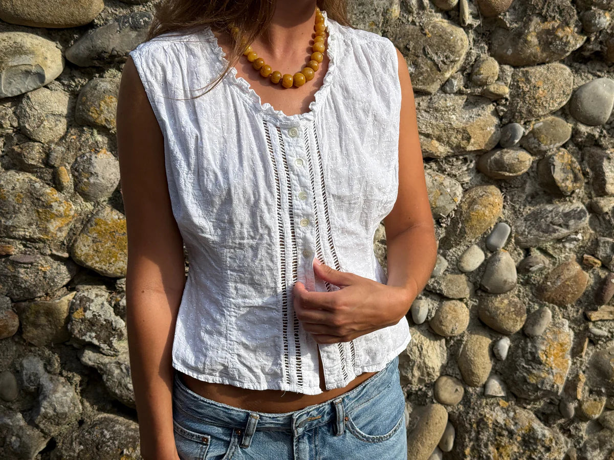 NICE - Yellow Pearl Halsband