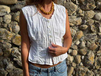 NICE - Yellow Pearl Halsband