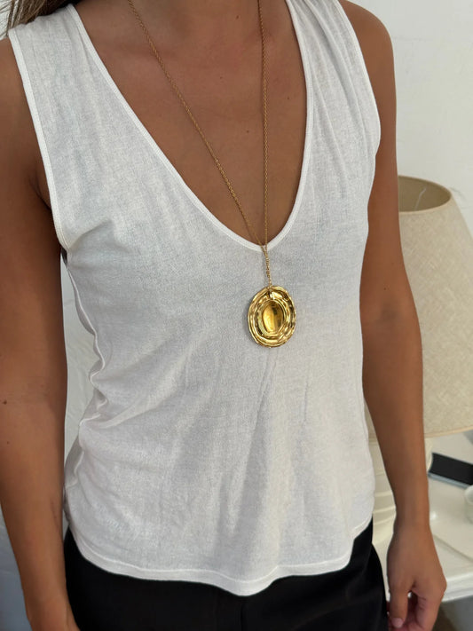 CANNES - Lång Guld Halsband