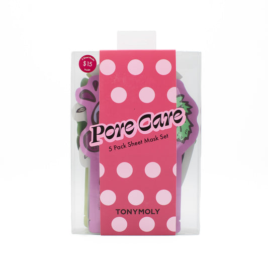 TONYMOLY Pore Care 5 Pack Sheet Mask Set - New