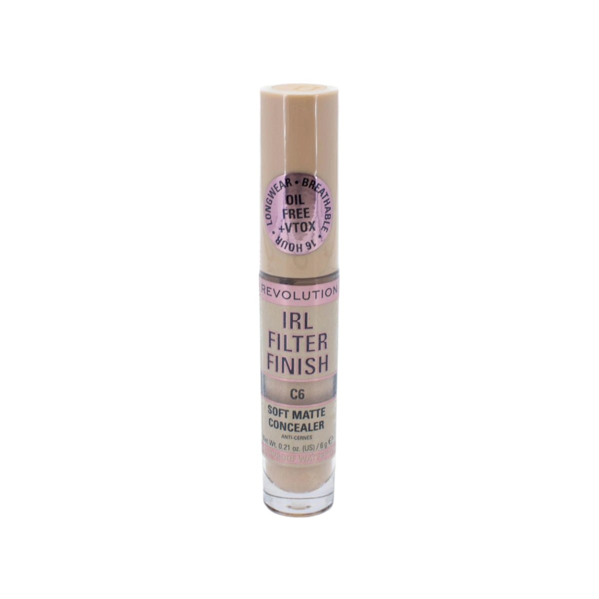 Makeup Revolution IRL Filter Finish Concealer C6 .21oz - New