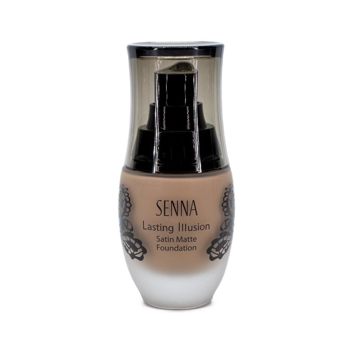 SENNA Lasting Illusion Satin Matte Foundation CHESTNUT 1.08oz - Imperfect Box