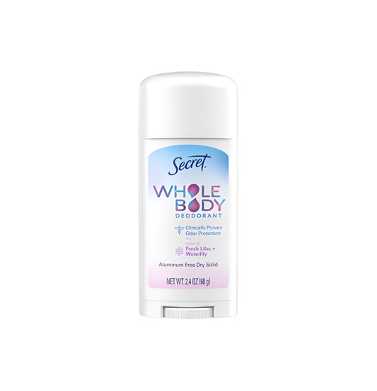 Secret Whole Body Deodorant Fresh Lilac & Waterlily 2.4oz - New