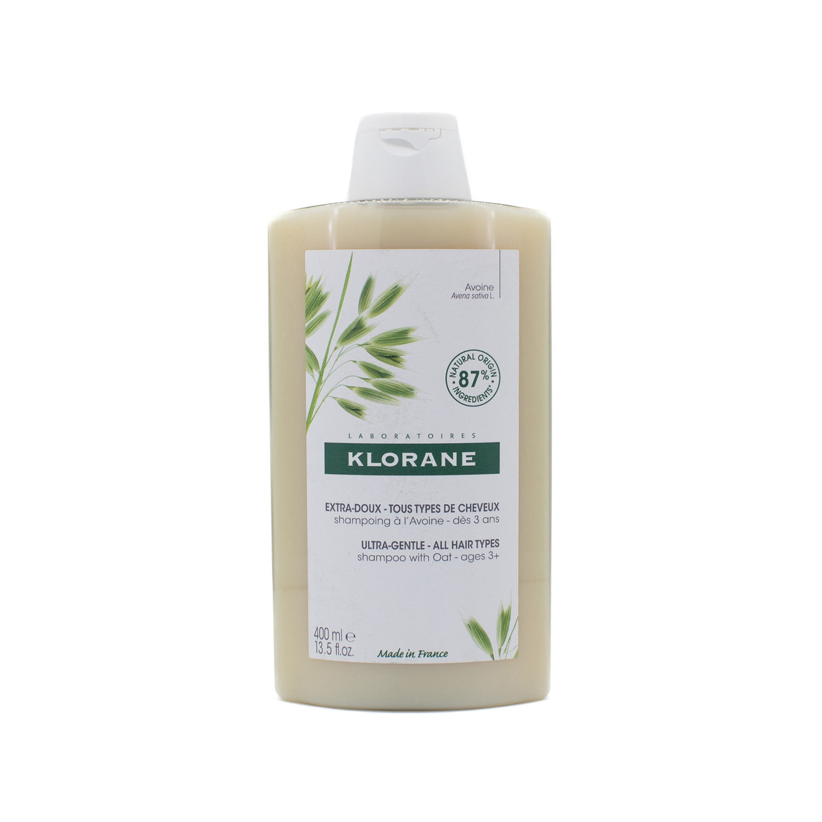 KLORANE Ultra-Gentle All Hair Types Shampoo With Oat 13.5oz - New