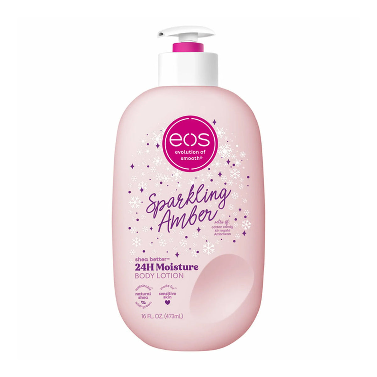 EOS Sparkling Amber Shea Better 24h Moisture Body Lotion 16 fl oz - New