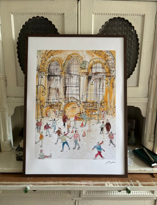Ice skating Print