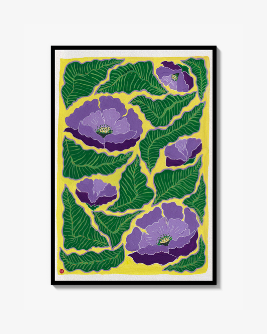 Purple Flower - Poster